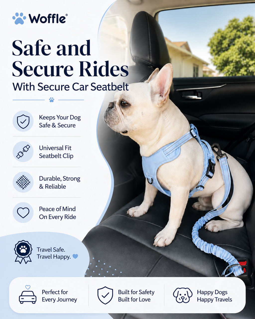 Woffle No Pull Dog Harness for Outdoor Training Walking
