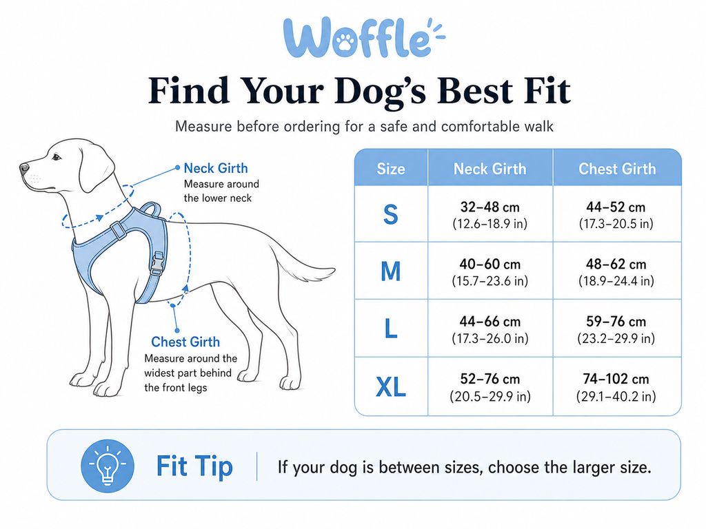 Woffle No Pull Dog Harness for Outdoor Training Walking