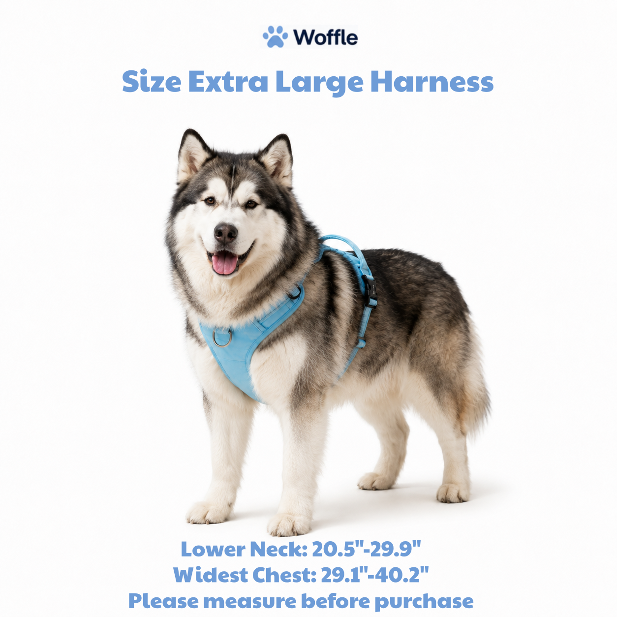 Woffle No Pull Dog Harness for Outdoor Training Walking