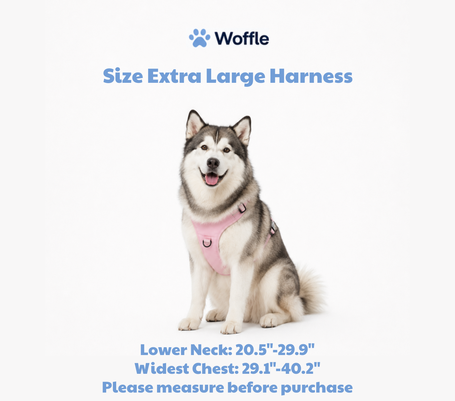 Woffle No Pull Dog Harness for Outdoor Training Walking